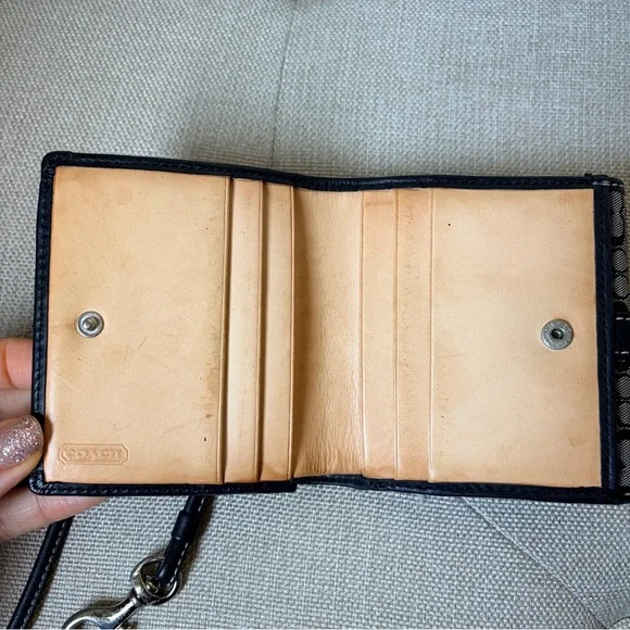 Coach Signature black and gray Y2K wallet and wristlet set - Picture 3 of 12